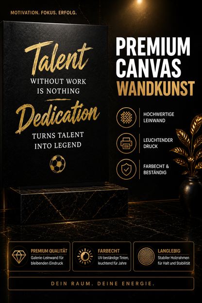 Work Beats Talent - Motivational Art