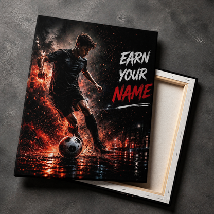 Name Built In Fire – Motivational Art