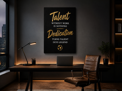 Work Beats Talent - Motivational Art