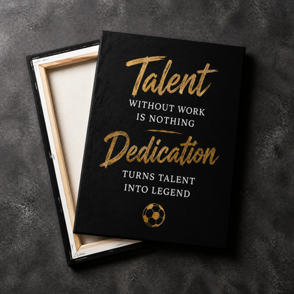 Work Beats Talent - Motivational Art