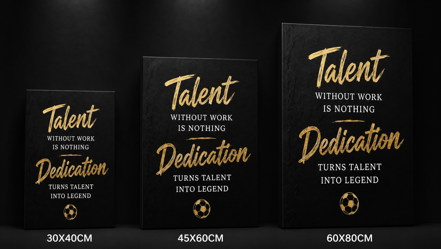 Work Beats Talent - Motivational Art