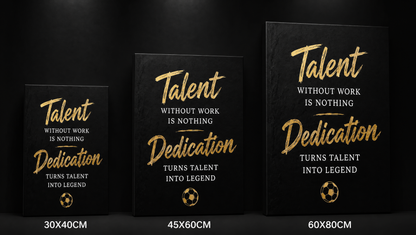 Work Beats Talent - Motivational Art