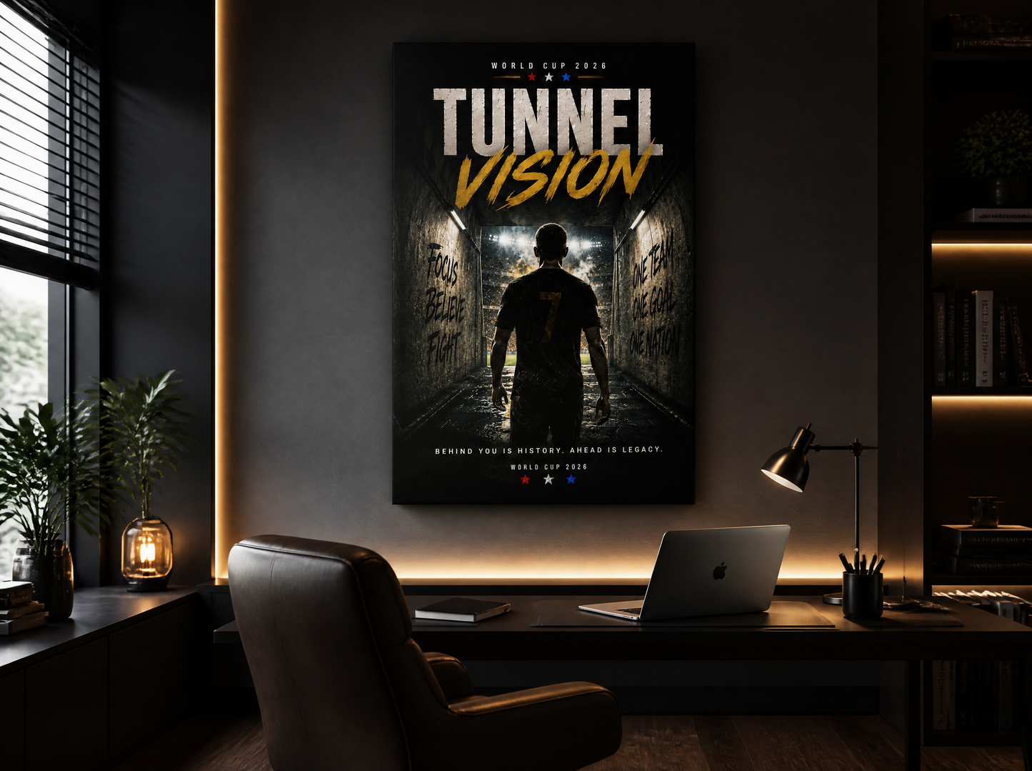 Tunnel Vision - Football Canvas Art